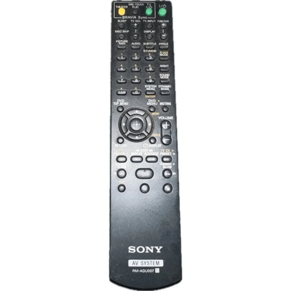 GENUINE SONY RM-ADU007 REMOTE CONTROL FOR HCD-HDX277WC HCD-HDZ278 DVD AV